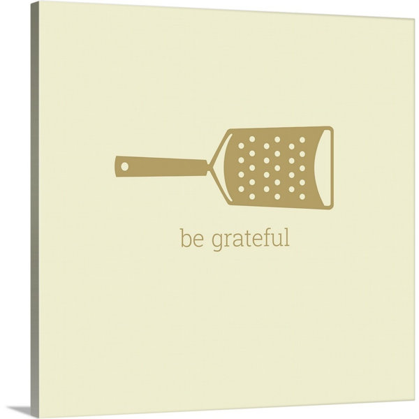 Canvas On Demand Be Grateful Retro Kitchen Art By Kate