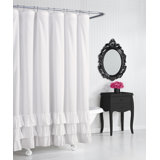 Ivory Ruffled Shower Curtain Wayfair