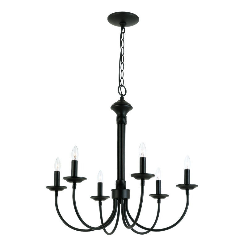 Laurel Foundry Modern Farmhouse Shaylee 6 Light Candle Style