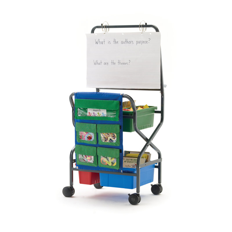 Copernicus Double Sided 8 Compartment Teaching Cart With Bins