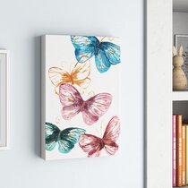 Details about   Butterfly Abstract Nature pink Canvas Poster Wall Art Print Picture Framed AP081 
