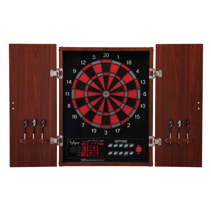 Gld Products Viper Neptune Electronic Dartboard And Cabinet Set