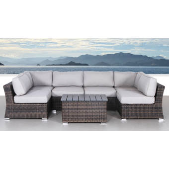 Winsford 9 Piece Sectional Seating Group With Cushions Joss Main