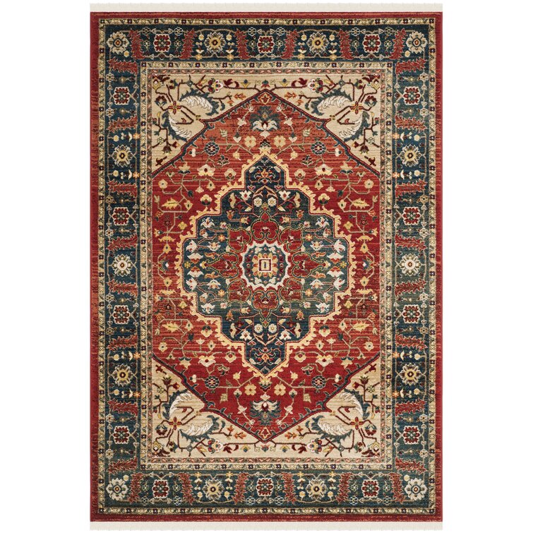 Lauren Ralph Lauren Oriental Red/Navy Area Rug & Reviews | Wayfair