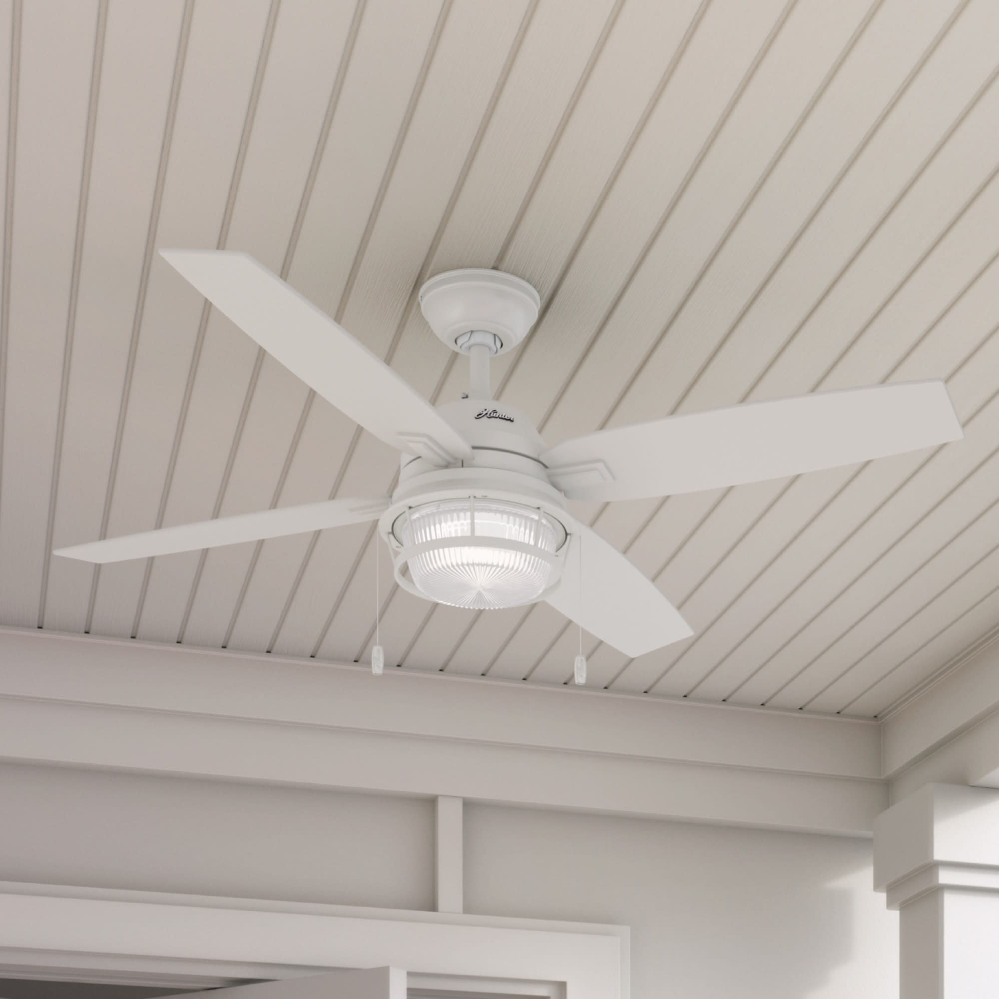 Hunter Fan 52" Ocala 4 Blade Outdoor Standard Ceiling Fan with Pull