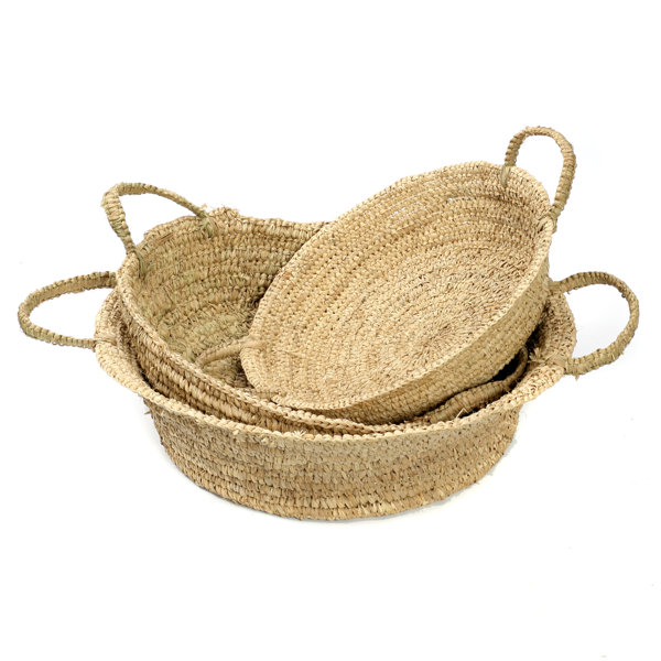 Bazar Bizar 3-tlg. Korb-Set The Raffia aus Korbgeflecht ...
