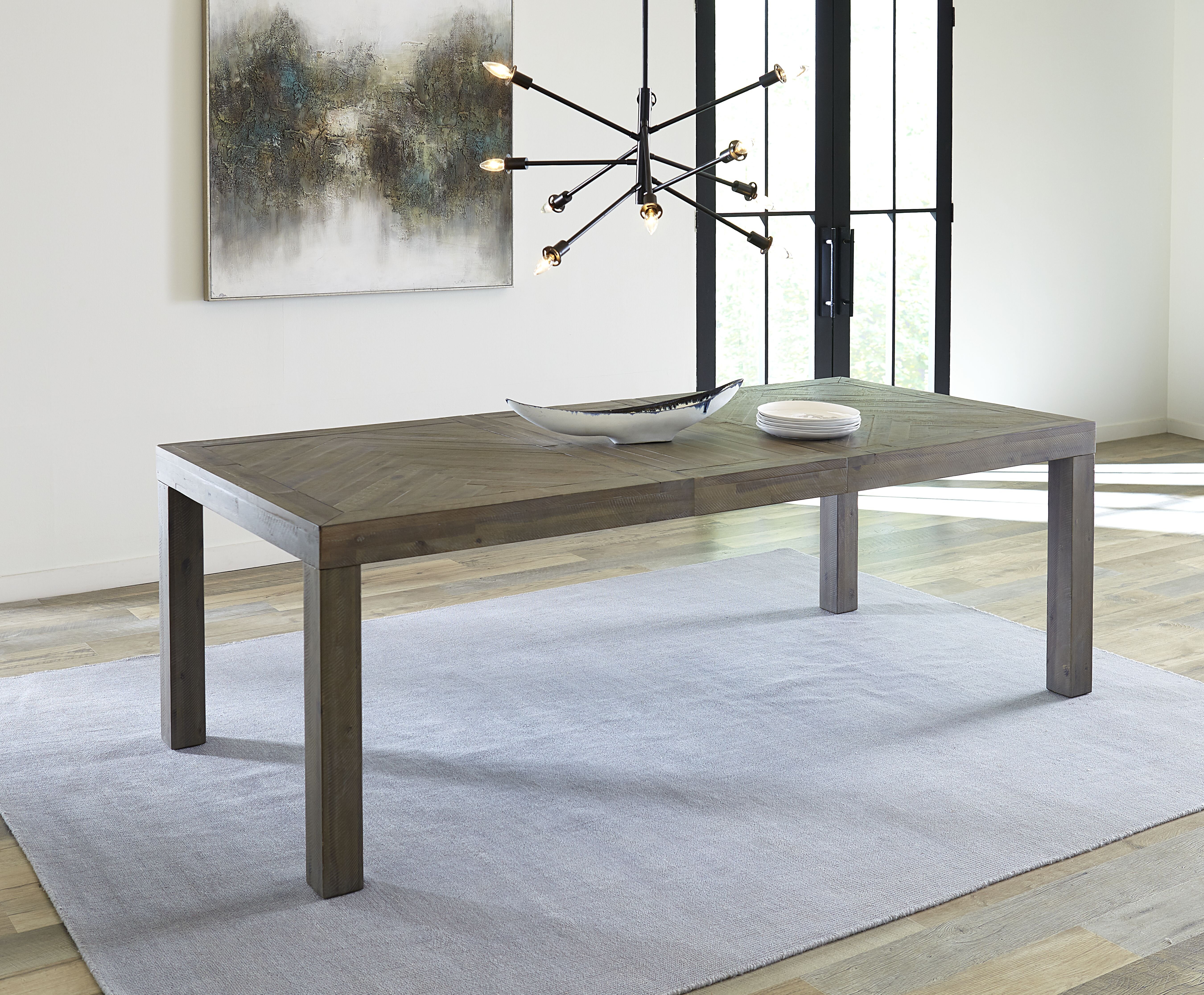 herringbone round dining table