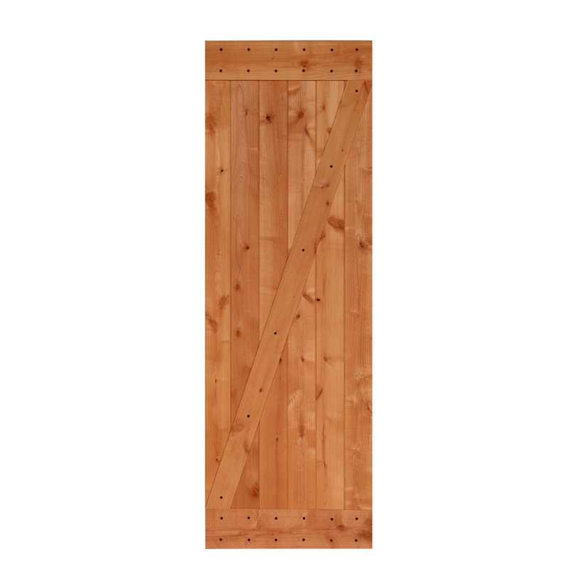 Lubann Paneled Wood American Rustic Farmhouse Barn Door Wayfair