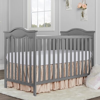 Dufrene Rose Classic Convertible Crib Harriet Bee Color Gray