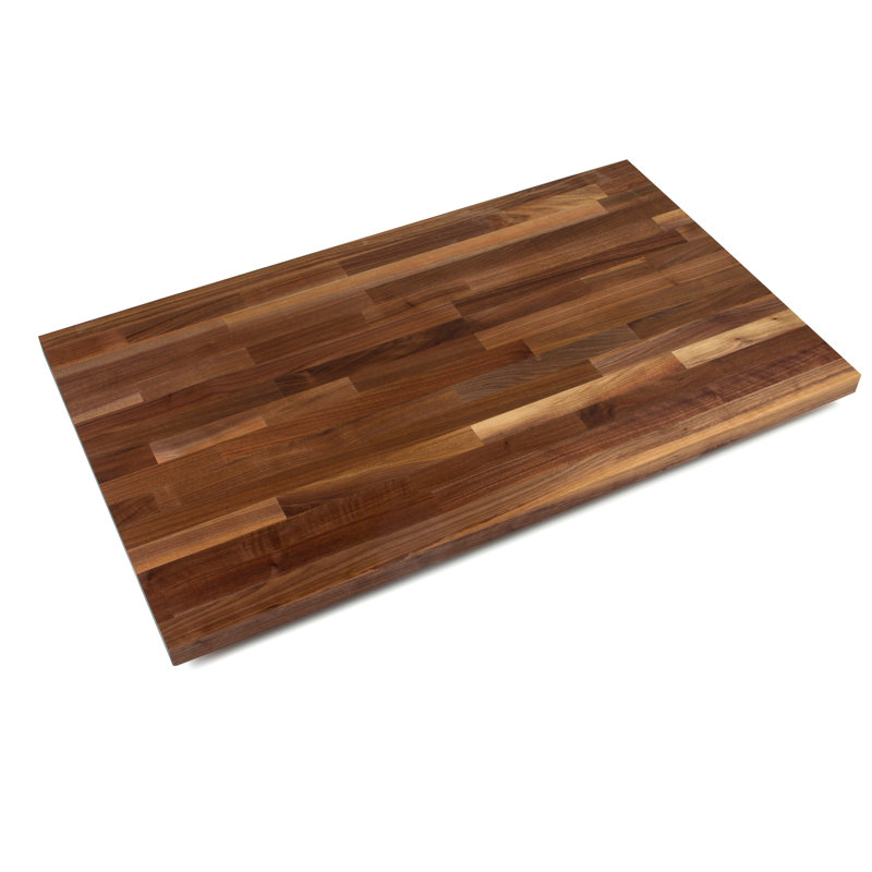 62 x 30 Varigated Butcher Block Wood Top, 2 in Thick