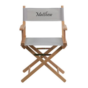 Director Chair Beach Lawn Chairs You Ll Love Wayfair Mayers Embroidered Folding Director Chair