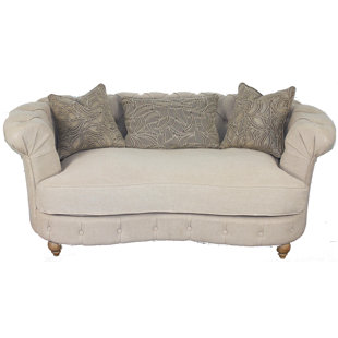 Go to store & view more images House of Hampton Wigfall Chesterfield Loveseat