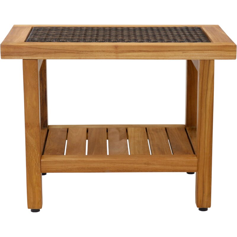 Aqua Teak Spa 24 W Teak Shower Bench Wayfair