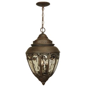 Oakhill Aged Bronze 3-Light Outdoor Hanging Lantern