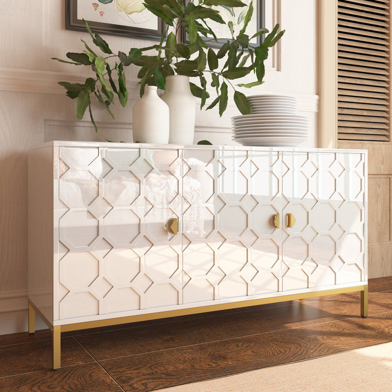 Bailes Iron 3 - Door Accent Cabinet Color: White