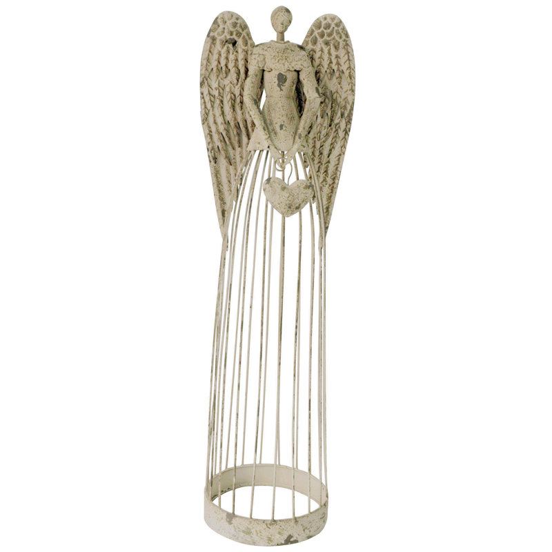 The Holiday Aisle Antiqued Garden Angel Christmas Decoration Reviews Wayfair Angel glass garden angel recycled glass art upcycled. wayfair com