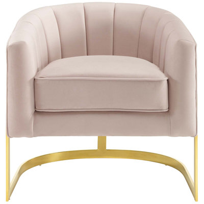 Light Pink Accent Chair | Wayfair