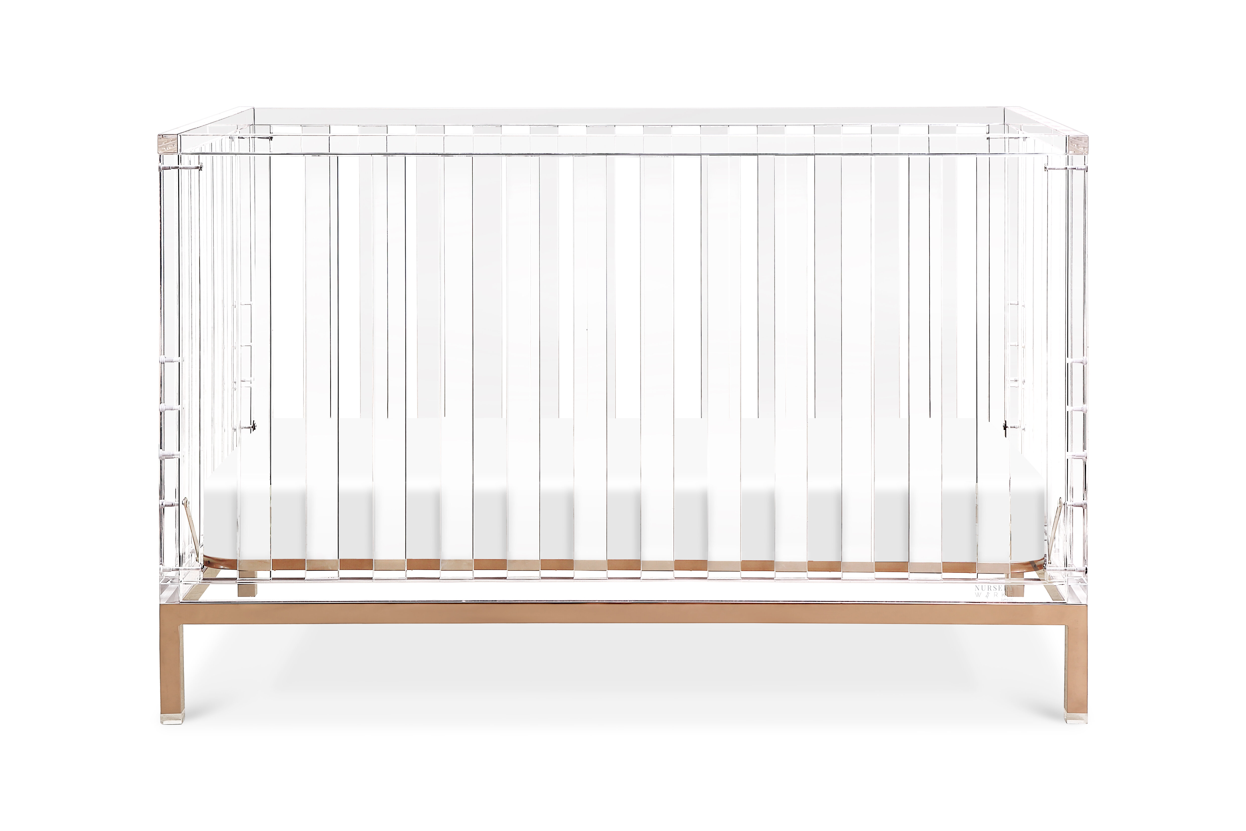 piper 2 in 1 convertible crib gold