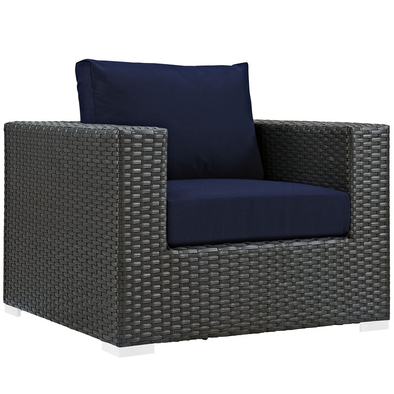 Tripp Outdoor Patio Chair With Cushions Reviews Joss Main