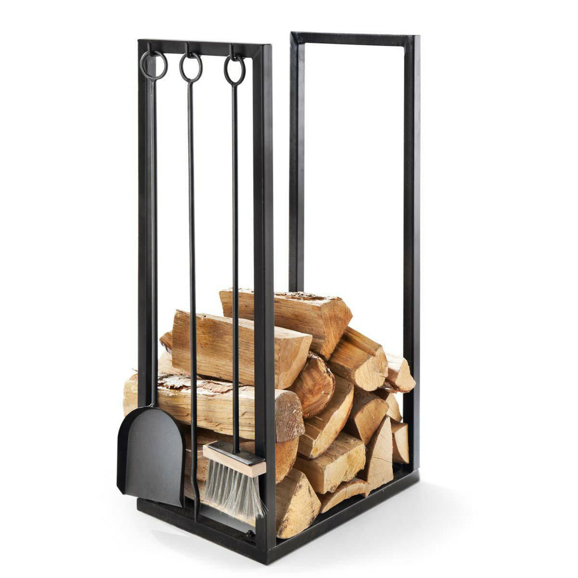 17 Stories Pinellas Iron Firewood Stand Reviews Wayfair Co Uk