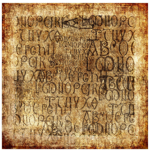 Marlon Old Letters 3.36m x 336cm Wallpaper Bloomsbury Market