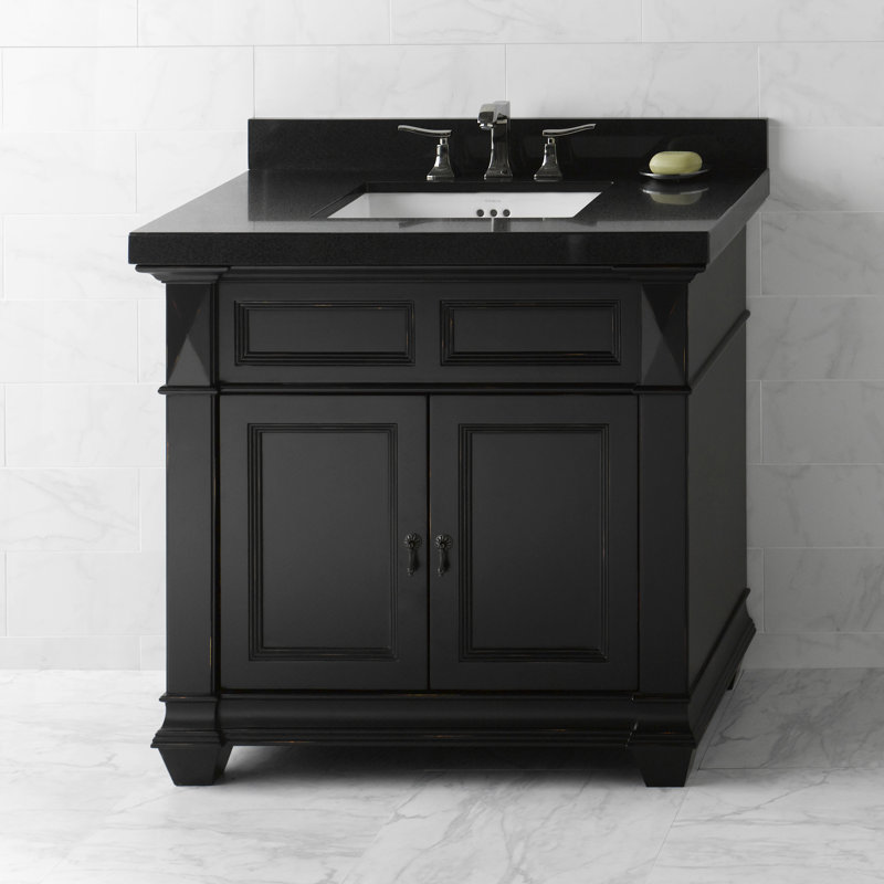 Bathroom Vanity Black ronbow torino 36" bathroom vanity cabinet base in antique black Bathroom Vanity Black ronbow torino 36" bathroom vanity cabinet base in antique black
