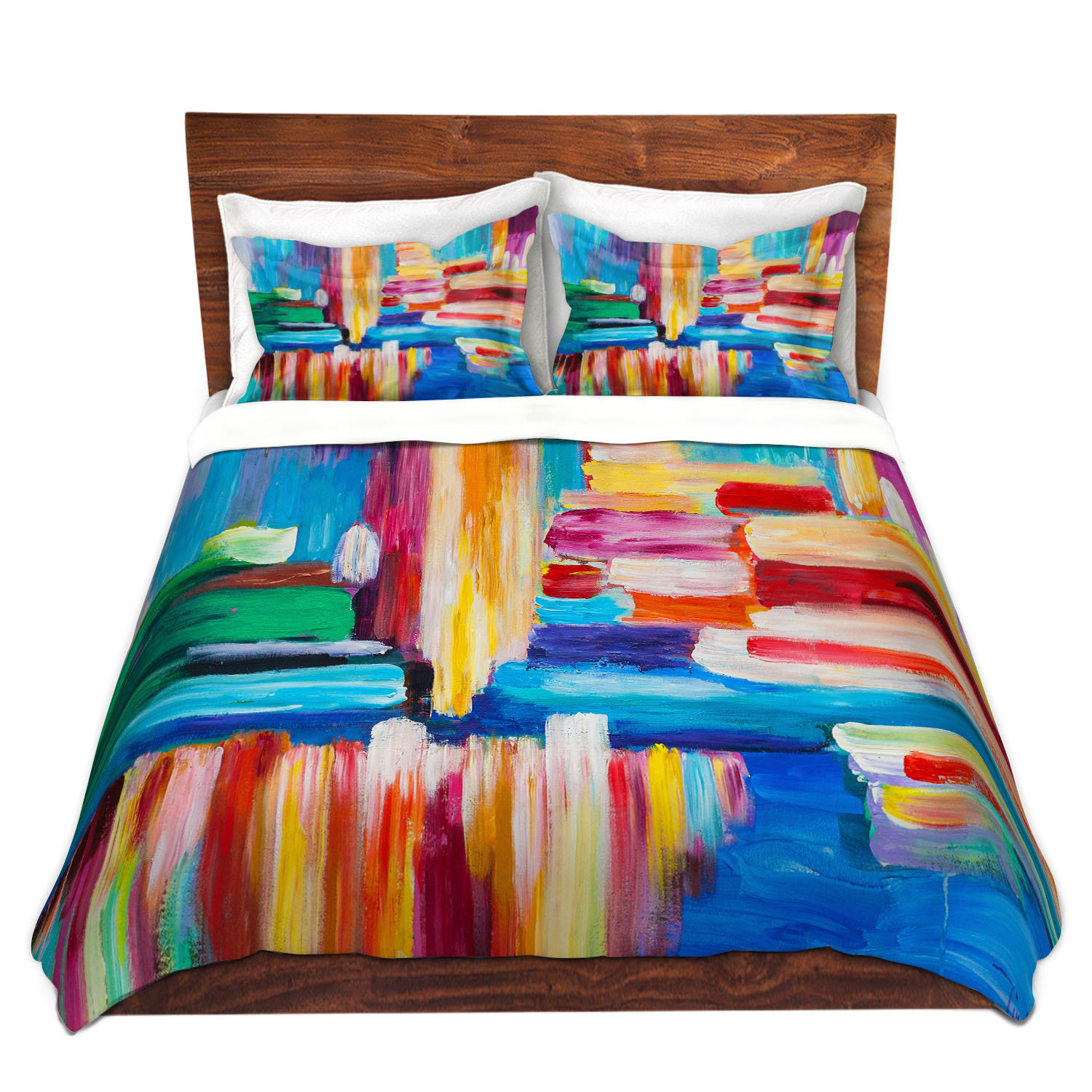 East Urban Home Color Stripes Duvet Cover Set Wayfair