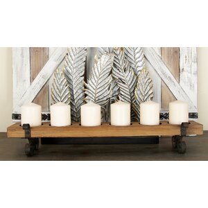 Wood and Metal Candelabra