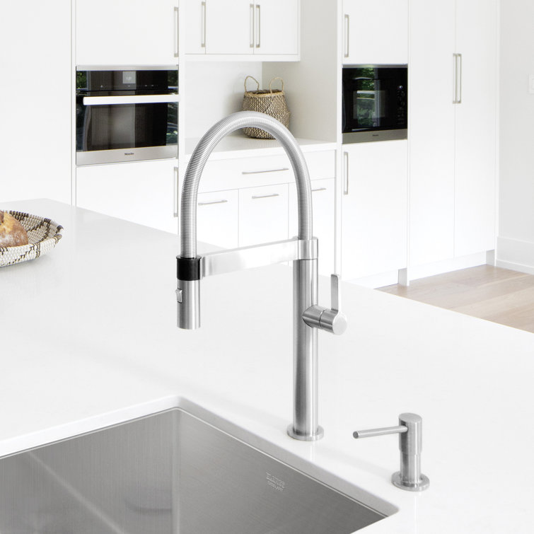 Culina Mini Semi-Pro Pull Down Single Handle Kitchen Faucet with Magnetic  Docking