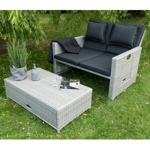 2-tlg. Loungesofa-Set Adenau mit Kissen von WerkStadt
