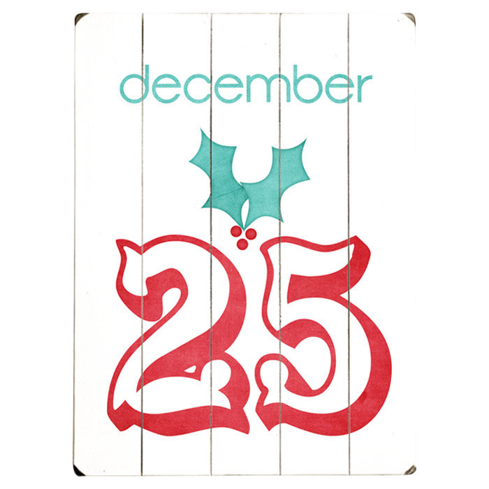 Artehouse Llc December 25th Graphic Art Print Multi Piece Image On Wood Wayfair
