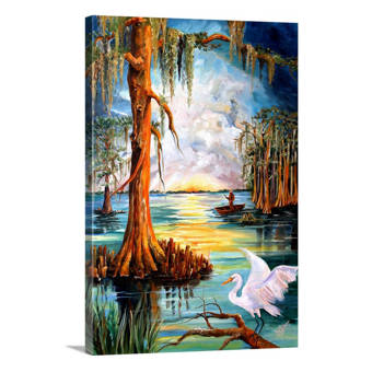 Great Big Canvas Down On The Bayou By Diane Millsap Painting