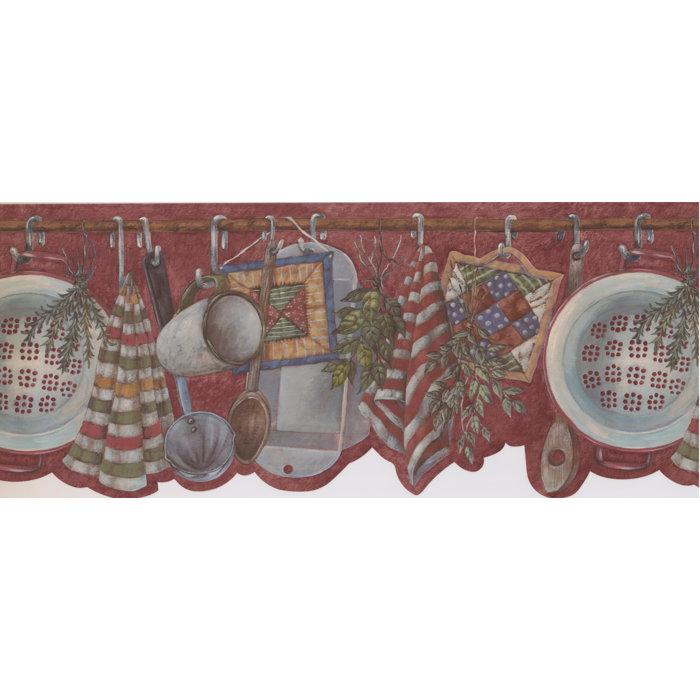 Retroart Kitchen Utensils 15 X 10 Wallpaper Border Wayfair Ca