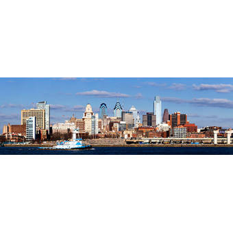 East Urban Home Buildings At The Waterfront Delaware River Philadelphia Philadelphia County Pennsylvania Photographic Print On Canvas Wayfair