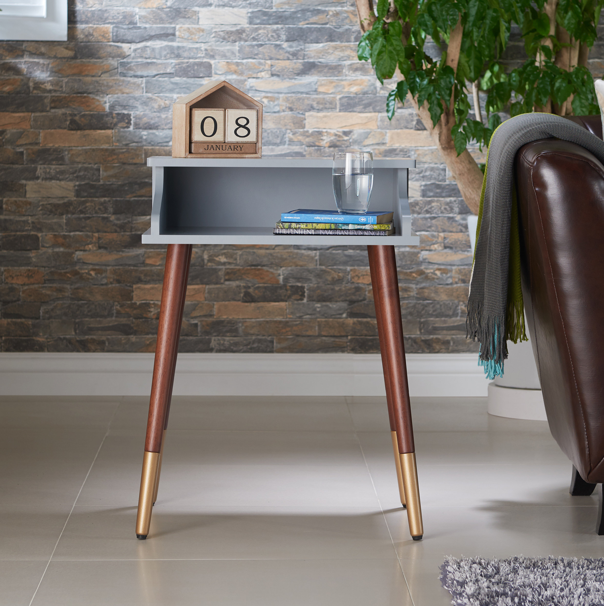 Ivy Bronx Kennison Mid Century Modern End Table Reviews Wayfair Our Sites
