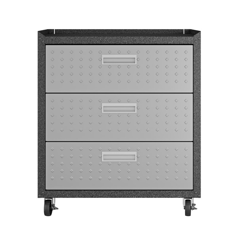 Manhattan Comfort Fortress 32 H X 30 W 18 D Garage Mobile Fortress 32 H X 30 W 18 D Garage Mobile Storage Cabinet