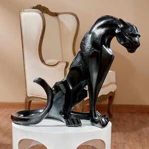 Rampant Tranquility Jungle Jaguar Panther Statue