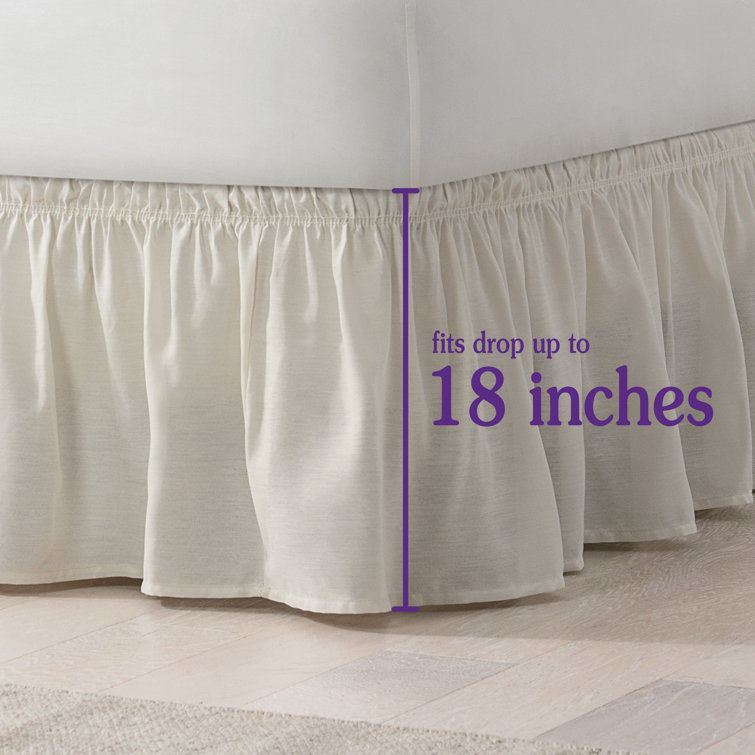 Solid Ruffle Split Corner Bed Skirt 630 TC Cotton Color Size Drop 16" 22" Inch