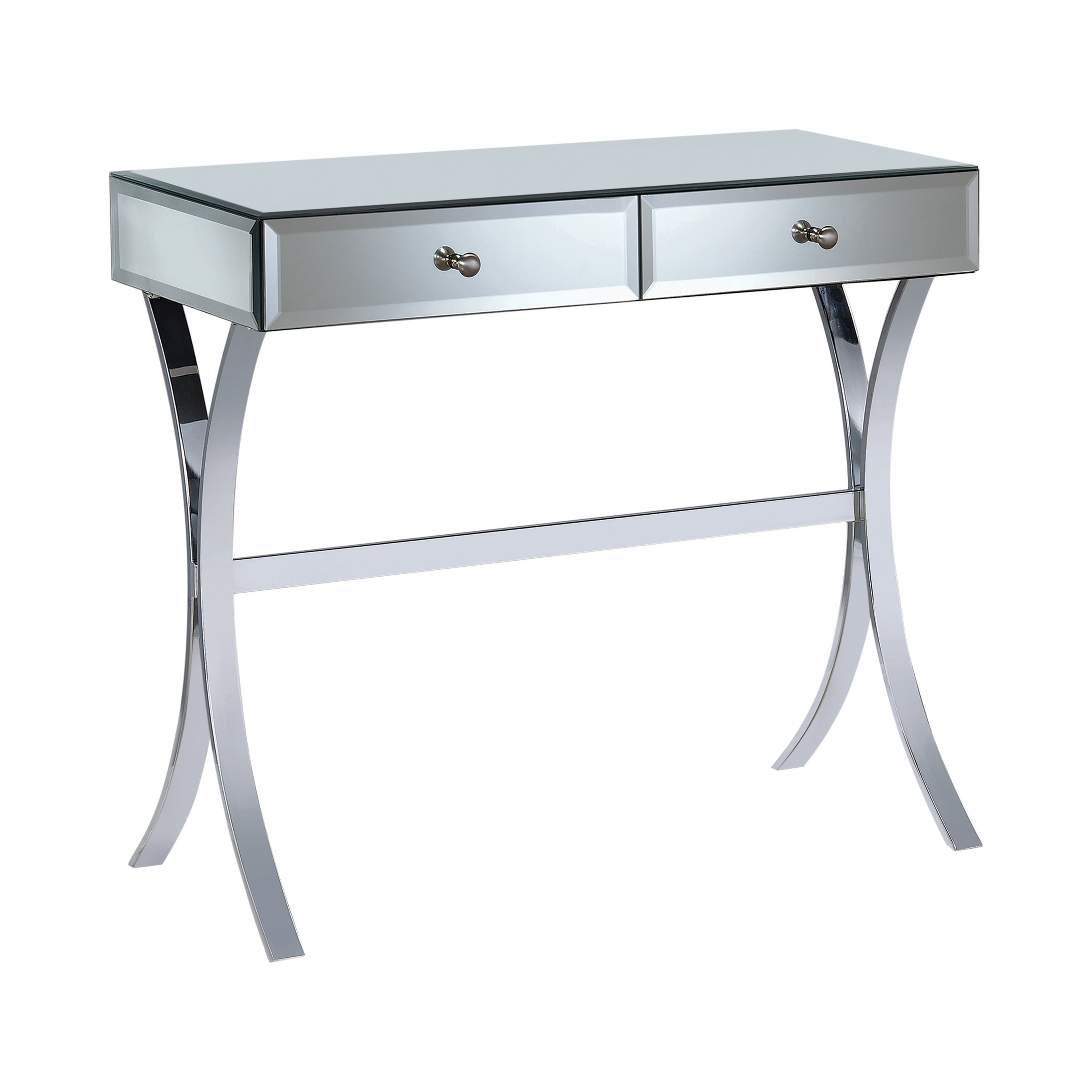 SiestaChair 2-Drawer Console Table Clear Mirror | Perigold