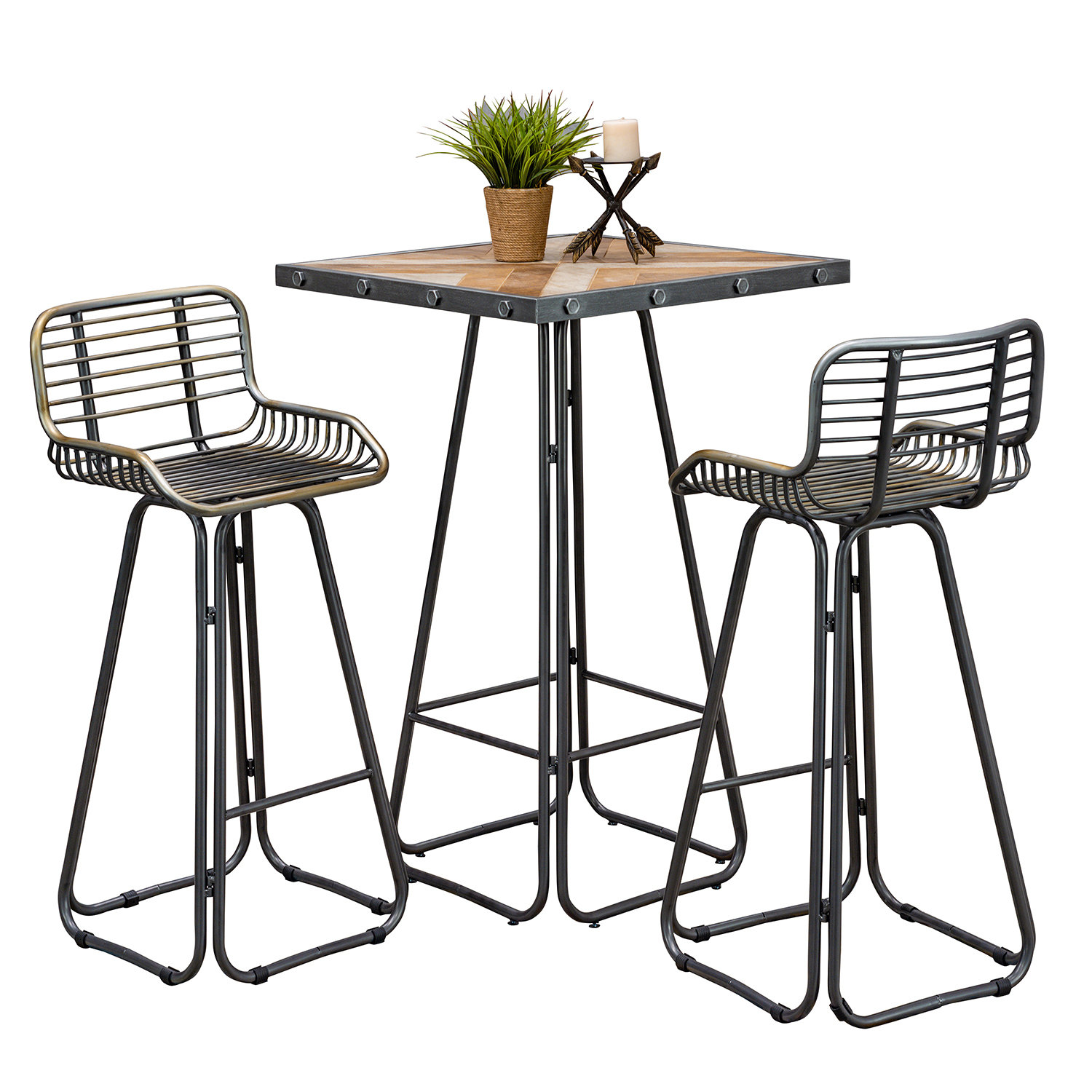 Williston Forge Villani 3 Piece Pub Table Set Reviews Wayfair Villani 3 Piece Pub Table Set
