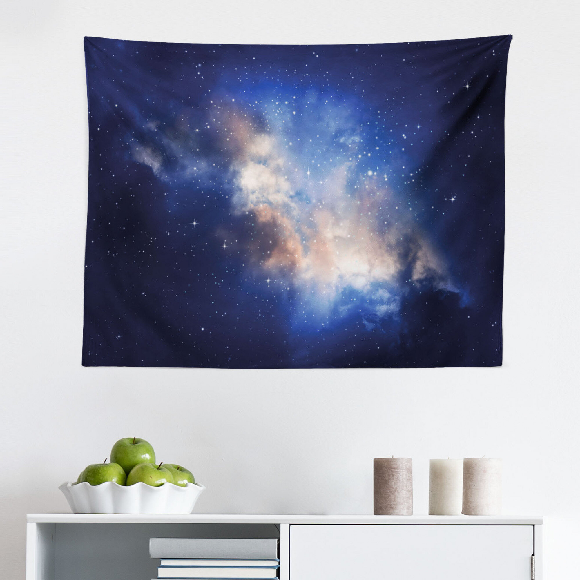 East Urban Home Galaxy Tapestry, Nebula In Cloudy Sky View Of Far Stars ...