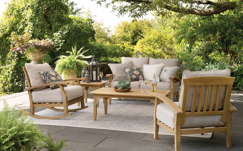 Summerton Teak Patio Chair With Cushions