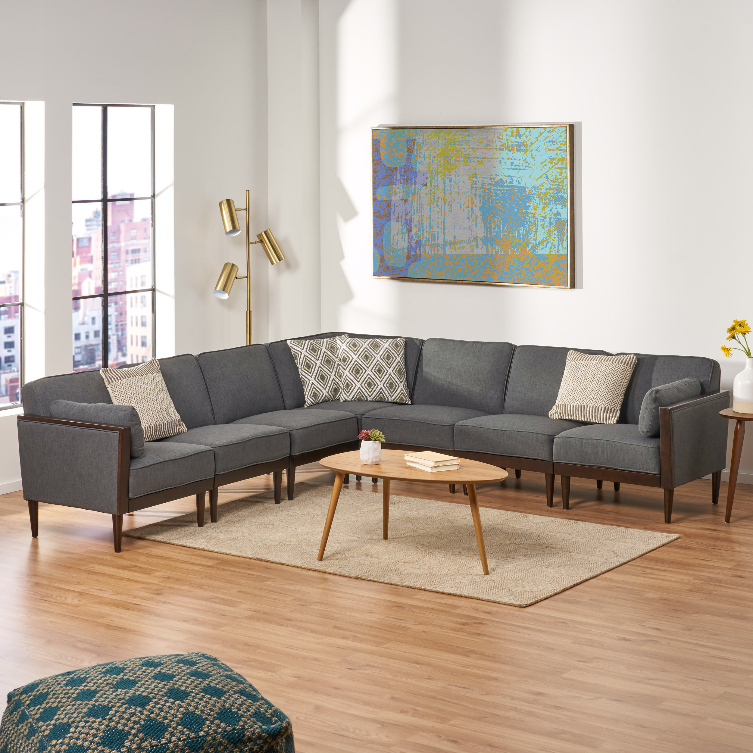 George Oliver Marconi Mid Century Modern Modular Sectional