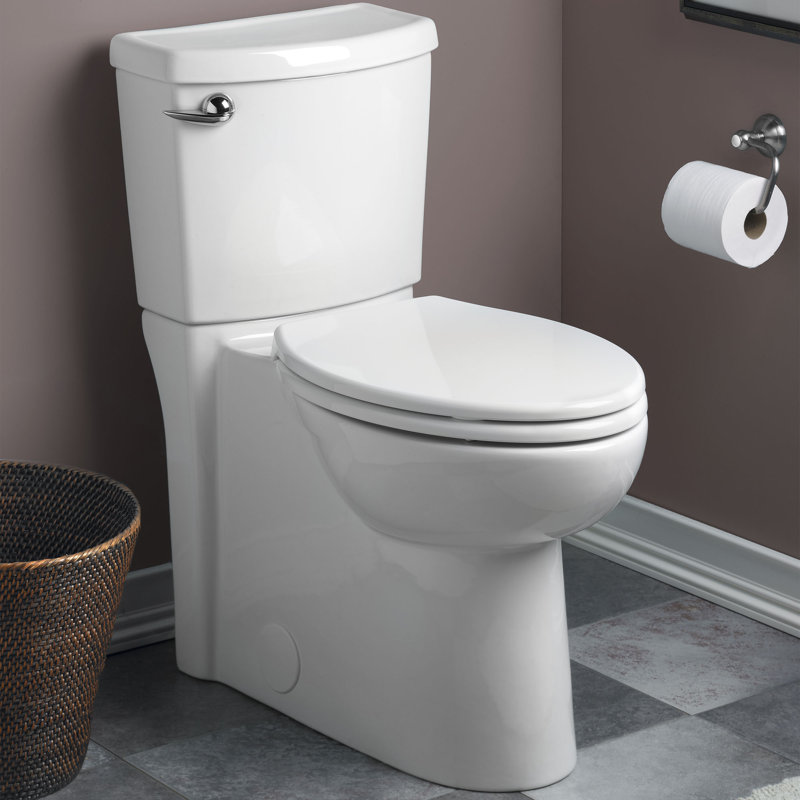 American Standard Cadet 1 28 Gpf Water Efficient Round Two Piece Toilet Seat Included Reviews Wayfair