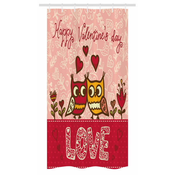 East Urban Home Valentines Day Stall Shower Curtain Single Hooks