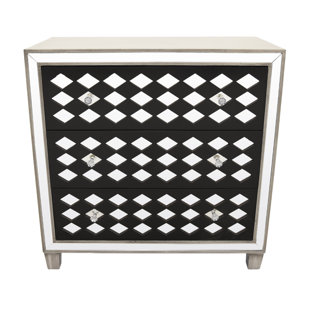 Mcgahey Wood Mirror 3 Drawer Accent Chest By Ivy Bronx Mcgahey Wood Mirror 3 Drawer Accent Chest By Ivy Bronx