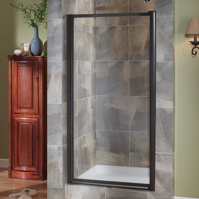 Hazelwood Home Chase 25 X 65 Pivot Framed Shower Door Reviews Wayfair
