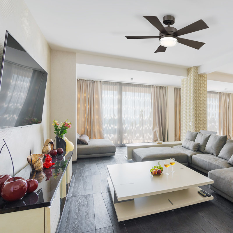 Modern Forms Wynd 5 Blade Outdoor Led Smart Standard Ceiling Fan