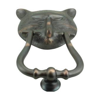 The Renovators Supply Inc Pharaoh Cat Head Cast Brass Door