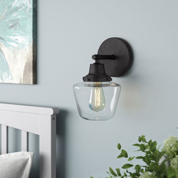 schoolhouse style wall sconce